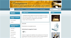 Desktop Screenshot of pianotroisiemeage.com